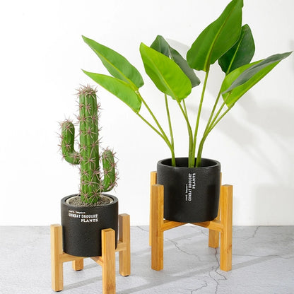 Four-legged Wood Flower Pot Holder Plant