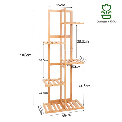 Bamboo Plant Stand Rack