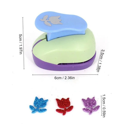 Random Color 1.5cm Scrapbook Puncher