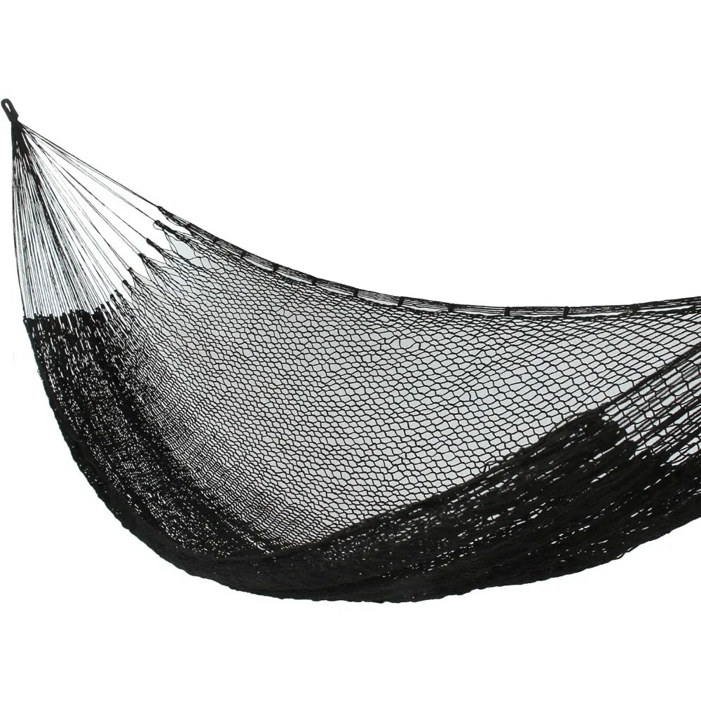 Black Hand-woven 1 Person Hammock