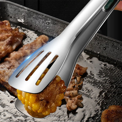 Non-Slip Stainless Steel Food Tongs