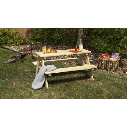 Garden Kids Wooden Picnic Bench