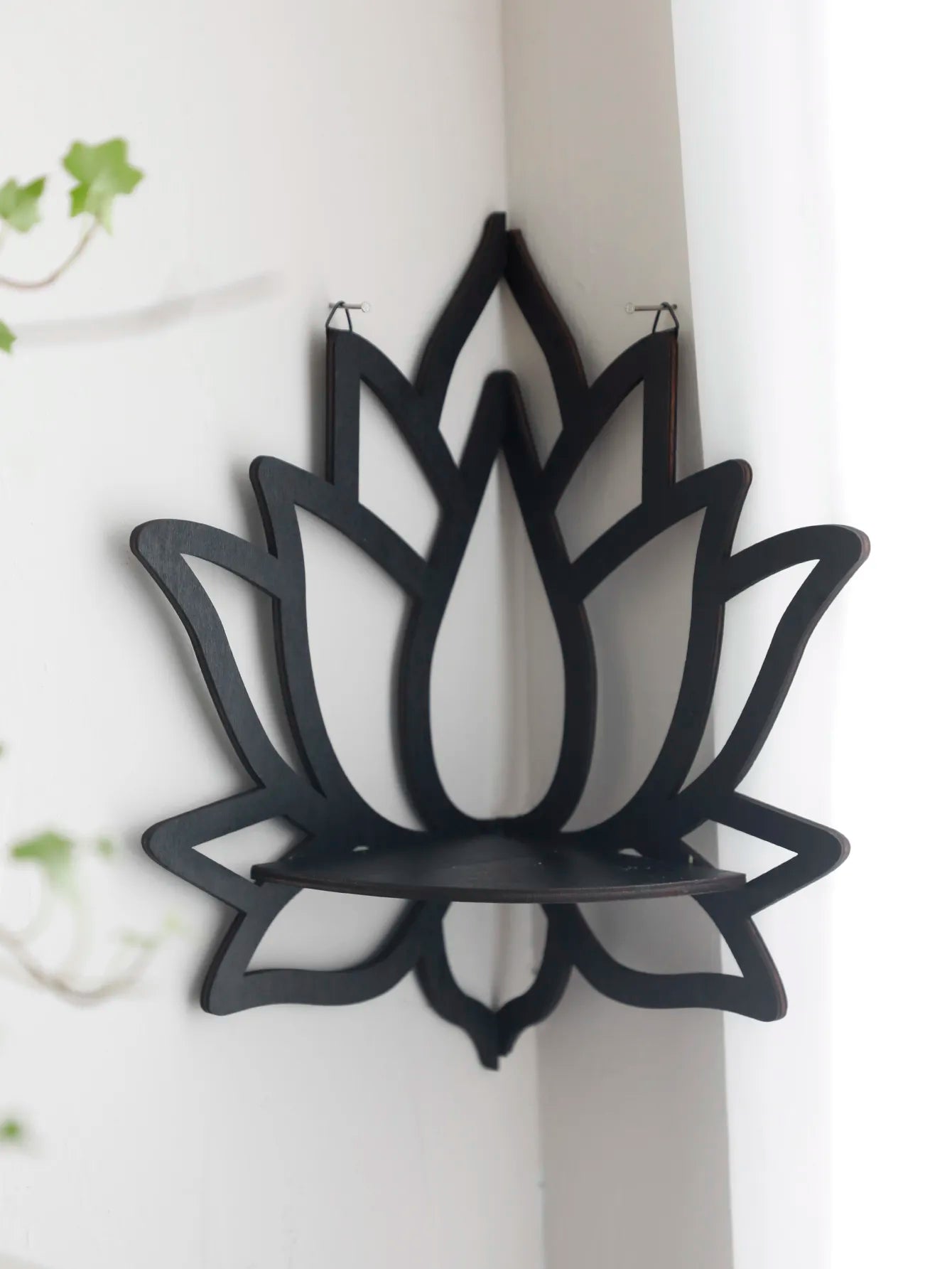 Lotus Crystal Corner Shelf