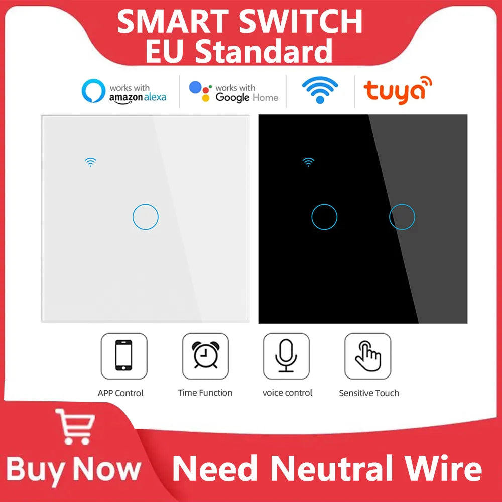 WiFi EU Light Wall Touch Switch