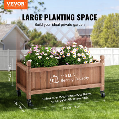 VEVOR Wood Planter with Trellis