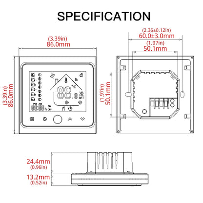 Smart WiFi Thermostat Water Electric Boiler