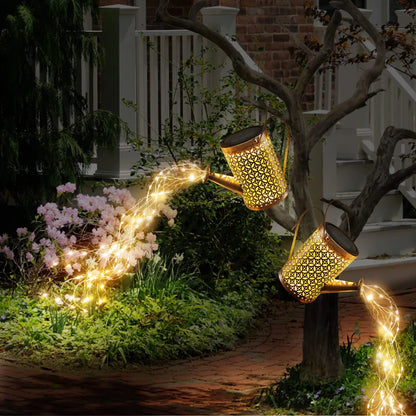 Solar Watering Can with Cascading Light Water Can