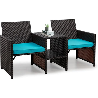 Patio Furniture Set with Built-in CoffeeTable