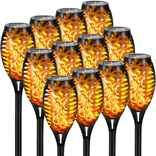 Flame Light Solar Torches Landscape Lamp