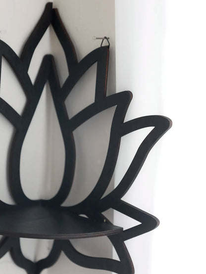 Lotus Crystal Corner Shelf