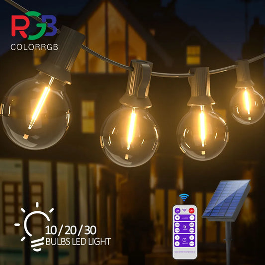 Outdoor G40 Patio Lights with LED Shatterproof Bulbs