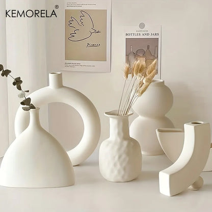 Nordic Ceramic Circular Vase