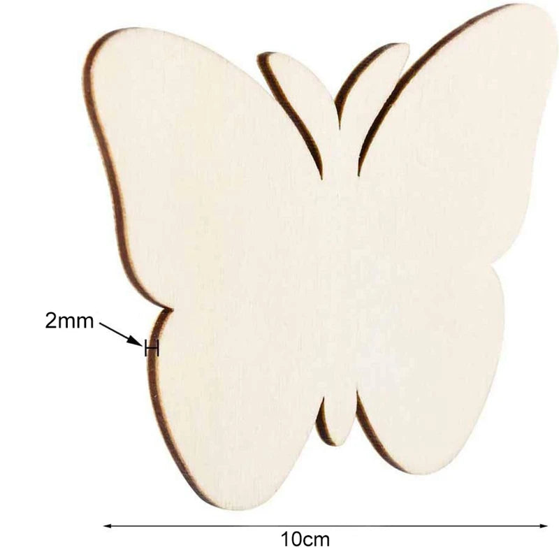 Butterfly Flower DIY Painting Wooden Crafts