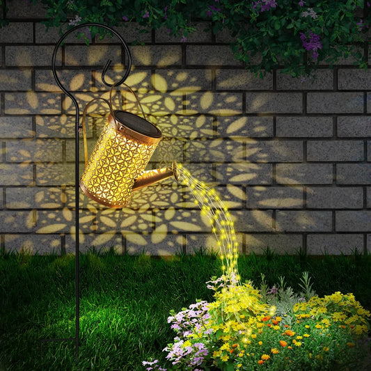 Solar Watering Can with Cascading Light Water Can